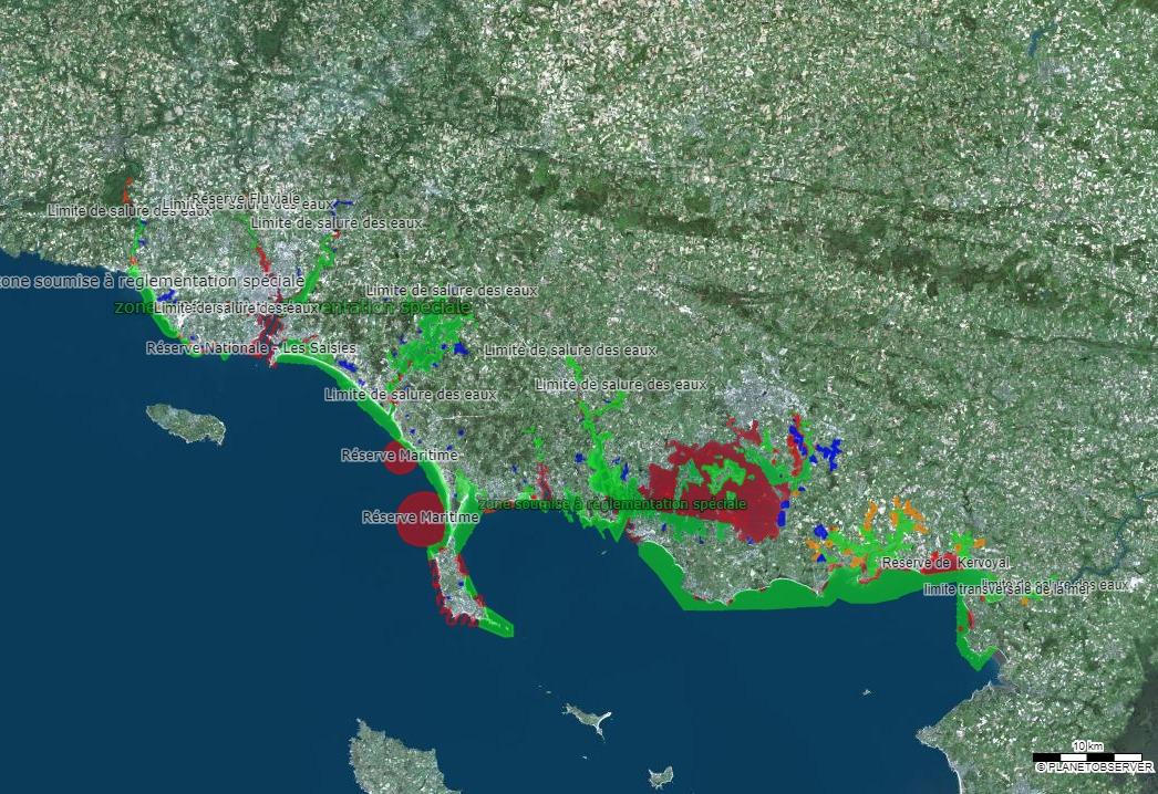 Carte ACMM : vue aérienne
