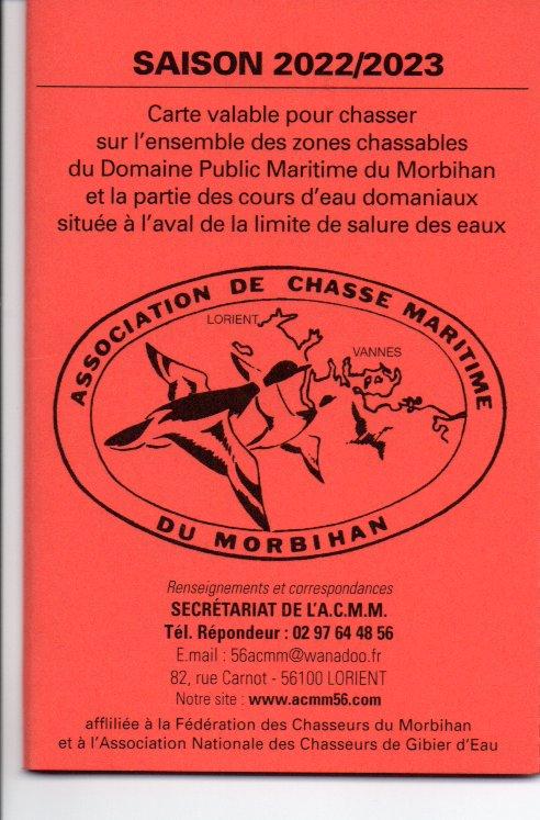 Carte de chasse